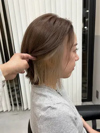 ショート カラー basho ノエ.／カットモデルのヘアスタイル