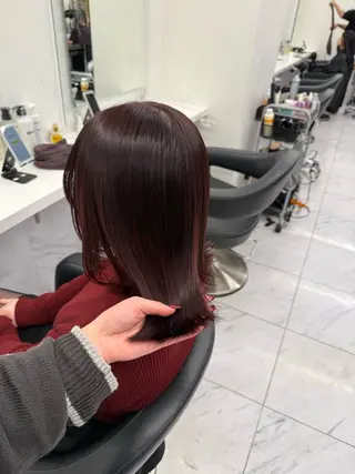 ミディアム カラー ヘアアレンジ 💗横浜美容室 💗HARUNAのヘアスタイル