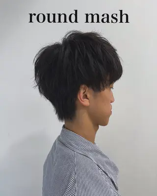 ショート 川畑 大地/波巻きパーマのヘアスタイル