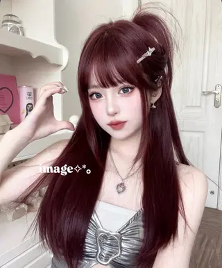 ロング 艶髪🖤 /Mikage/池袋のヘアスタイル
