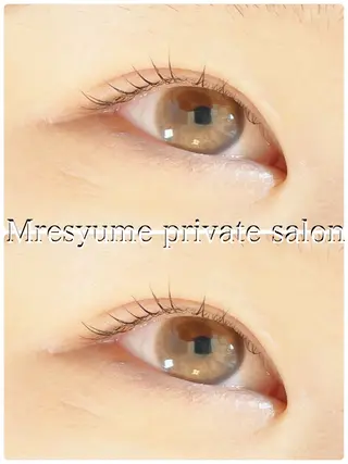 マツエク・マツパ Mresyume MAYUのマツエク・マツパデザイン