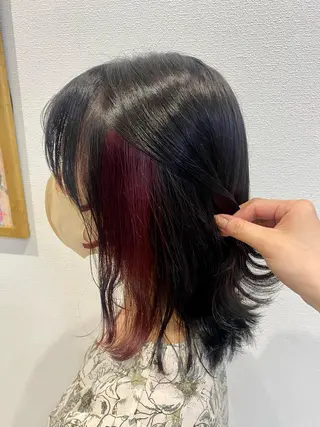 ミディアム JILL    hair所属・maki💖 ボブ/縮毛矯正のヘアスタイル