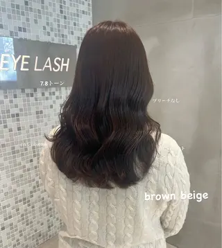 セミロング カラー 透明感カラー🫧 nanohaのヘアスタイル
