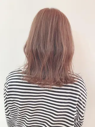 ミディアム カラー なりたいが叶う ながしまじゅんきのヘアスタイル