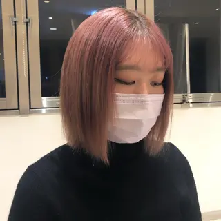 ミディアム カラー 美髪矯正/髪質改善/ 艶髪🤍伊藤梨紗のヘアスタイル