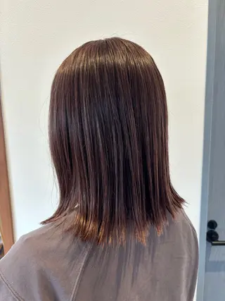 ミディアム カラー たにぐち ななはのヘアスタイル