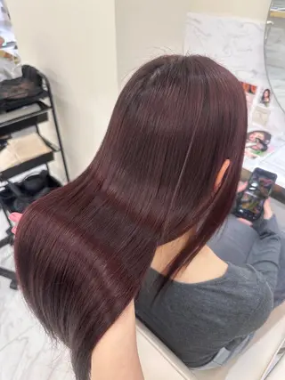 カラー こはな🎀梅田🎀 ピンクカラー💝のヘアスタイル