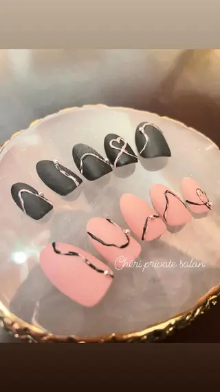 カラー ネイル Chérinail 爪のお手入れのネイルデザイン