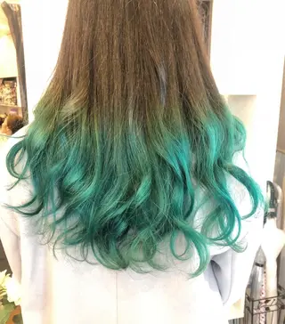 ロング カラー MOLLA 浅香山店所属・谷口ゆめ/縮毛矯正/ カット/美眉ワックスのヘアスタイル