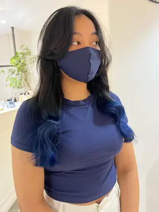 セミロング カラー ボブ美容師 /馬場 翼のヘアスタイル