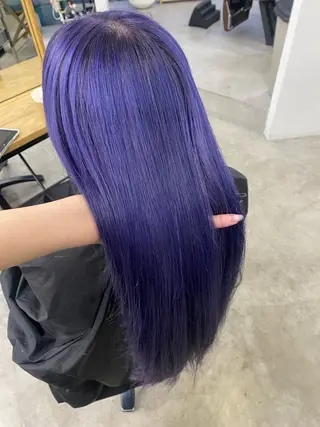 ロング カラー 艶 ケアブリーチ 🎀🩵RISAのヘアスタイル