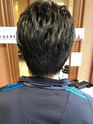 ショート パーマ メンズ メンズパーマ/ スパイキー/神田正紀のヘアスタイル