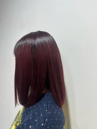 ミディアム カラー 冨田 昌亮のヘアスタイル