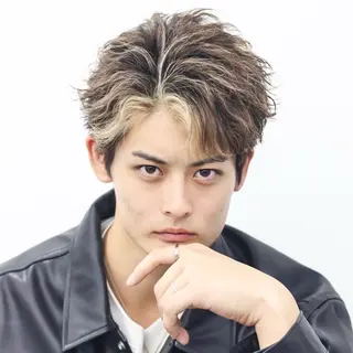 ショート カラー パーマ メンズ メンズ特化 😎キョウヘイ😎のヘアスタイル