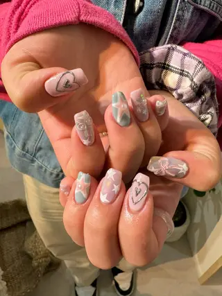 ネイル AOI✩⡱ y2kネイルのネイルデザイン