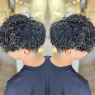 ショート パーマ メンズ 次世代シールエクステ 錦糸町村上拓真のヘアスタイル