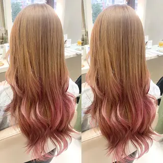 カラー ゆるふわパーマ🌼 アレンジ🌼リョウカのヘアスタイル