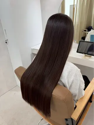 ロング カラー SLASHスラッシュ 古閑ななのヘアスタイル