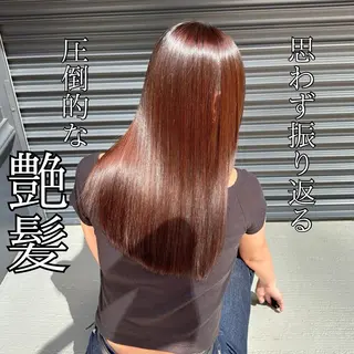 ロング 髪質改善/縮毛矯正 /美髪カラー/こてのヘアスタイル