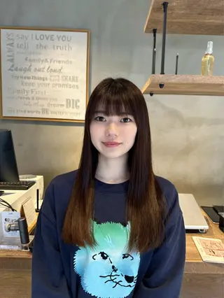 セミロング カラー パーマ ヘアアレンジ メンズ キッズ 🌈髪質改善TR 艶カラーユウダイ🌈のヘアスタイル