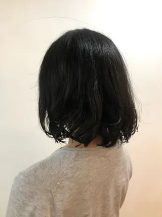 ミディアム パーマ 塔崎 りこのヘアスタイル