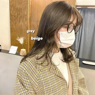 ミディアム カラー パーマ ヘアアレンジ メンズ キッズ ネイル マツエク・マツパ EMANON梅田店所属・前川 朋香のヘアスタイル