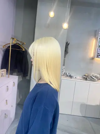 ミディアム カラー qulim所属・前橋 姫奈のヘアスタイル