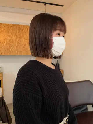 ミディアム カラー パーマ ヘアアレンジ ネイル マツエク・マツパ ハイトーン/ボブ 🌺Mikuのヘアスタイル