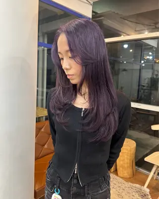 ロング カラー 磯　亜由香 🌷ブリーチのヘアスタイル