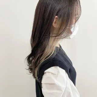 ミディアム カラー お洒落パーマ/ 艶カラー/michiのヘアスタイル