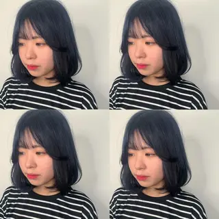 ミディアム 袴田 伊代のヘアスタイル