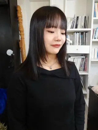 ミディアム カラー 太田 妃香/岡崎美容室のヘアスタイル