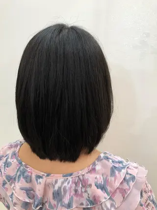 ミディアム 艶カラー🌙縮毛矯正 /ボブ【Reina】のヘアスタイル