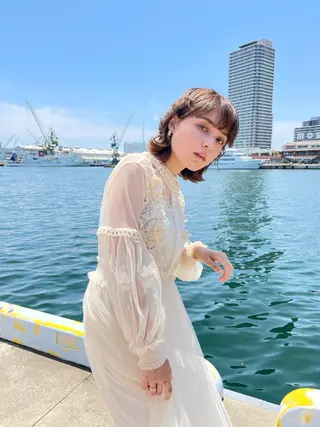 ミディアム カラー カラー指名No.1 土井新治❄️のヘアスタイル