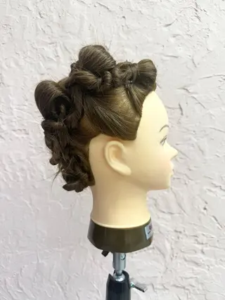 ヘアアレンジ アレンジ🎀暗髪🥣 FACE。らんのヘアスタイル