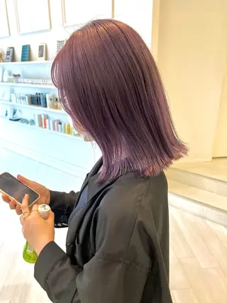 ミディアム ParveMix 佐々木梨紗🤍のヘアスタイル