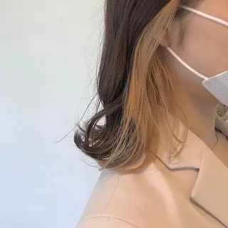 ミディアム カラー GPIP 近藤沙樹のヘアスタイル