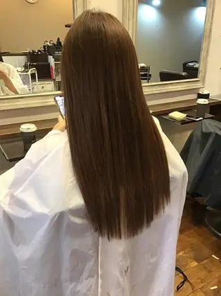 セミロング GRANDE アオキのヘアスタイル
