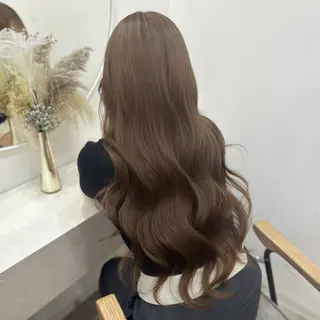 ロング カラー ヘアアレンジ 🎀sakura🎀 韓国/ワンホンのヘアスタイル