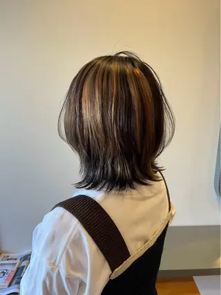 ミディアム カラー 小島 千夏のヘアスタイル