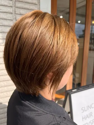 ショート カラー 森田 菜留美のヘアスタイル