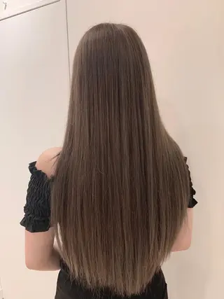 ロング 渋谷ハイトーン/ デザインカラー阿部のヘアスタイル