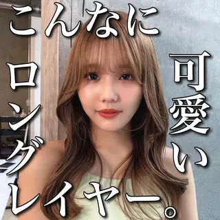 ロング パーマ SALOWIN原宿AROA店所属・顔まわり神カット✂︎ 齋藤雄大【表参道】のヘアスタイル