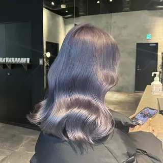 ミディアム カラー レイヤー/ボブ/透明 感カラー/nayuのヘアスタイル