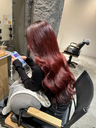 ロング カラー ながたに あやか🎀のヘアスタイル