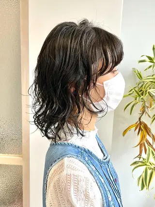 ミディアム パーマ IT by ALBUM八王子店のヘアスタイル