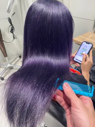 ロング ボブ/レイヤーボブ/ 髪質改善/梶川 夏季のヘアスタイル