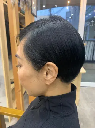 ショート カラー hair salon mementoのヘアスタイル