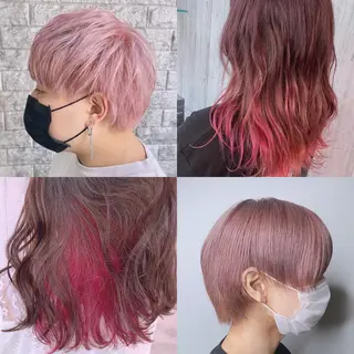 カラー EMANON新宿南口所属・🦄中性ウルフ ☁️Shiori🦄のヘアスタイル