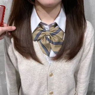 セミロング 💎髪質改善縮毛矯正 SHU💎のヘアスタイル